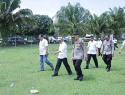 Bupati Bersama Kapolres Asahan Tinjau Lokasi Pembangunan Mako Polsek Aek Kuasan