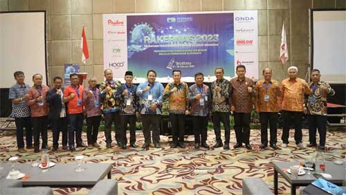 Kemendagri-dan-Perpamsi-Jalin-Kerja-Sama Rakernas Perpamsi Tahun 2023 di Hotel Haris & Convention Festival Citilink, Kota Bandung, Jawa Barat