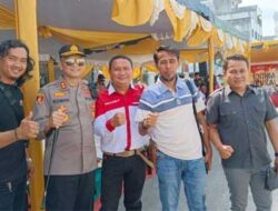 Kapolres Asahan, AKBP Roman Smaradhana Elhaj buka Lomba Mural Pemilu Damai 2024 yang diselenggarakan Perhimpunan Mahasiswa Asahan Seluruh Indonesia (PERMASI) Kabupaten Asahan