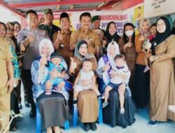 Camat Meranti bersama Kaposiyan Meranti Hadiri Pencanangan Pos Pekan Imunisasi Nasional 2023