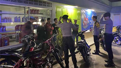 Polres Way Kanan Laksanakan Patroli Hunting KRYD