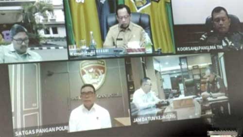 Pemkab Pesisir Barat Kembali Ikuti Rakor Pengendalian Inflasi Daerah Bersama Kemendagri