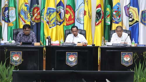 Mendagri, Muhammad Tito Karnavian kembali memimpin Rapat Koordinasi (Rakor) Pengendalian Inflasi Daerah di Gedung Sasana Bhakti Praja (SBP) Kantor Pusat Kementerian Dalam Negeri