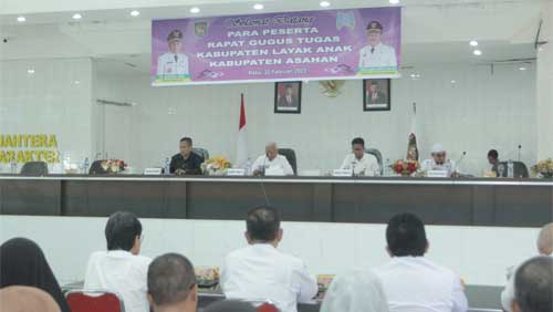 Bupati Asahan, H. Surya Ikuti Rapat Gugus Tugas KLA 2023