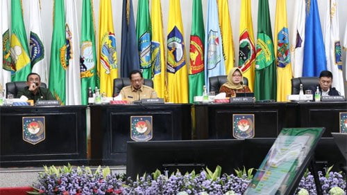 Rkor-Pengendalian-Inflasi Rakor Pengendalian Inflasi Daerah di Gedung Sasana Bhakti Praja Kantor Pusat Kementerian Dalam Negeri