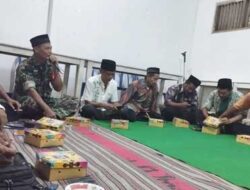 Babinsa Koramil 02 Bayan Doa Ruwahan bersama Masyarakat Desa Botodaleman