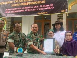 Danrem 072 Pamungkas Resmikan Mushala Nur Al Ichsan Brenggong