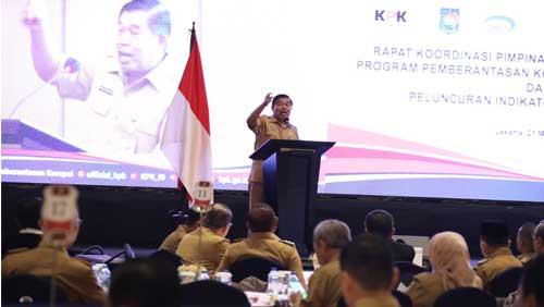 Rapat Koordinasi Pimpinan Kementerian/Lembaga Program Pemberantasan Korupsi Pemerintah Daerah dan Peluncuran Indikator MCP Tahun 2023