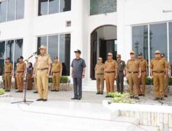 Bupati Asahan Pimpin Apel Gabungan April 2023