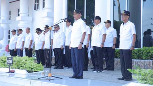 Bupati Asahan Pimpin Apel Gabungan Usai Cuti Lebaran