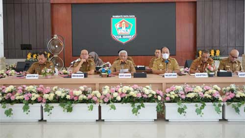 Bupati Asahan, H Surya pimpin Rakorpem Bulan April 2023