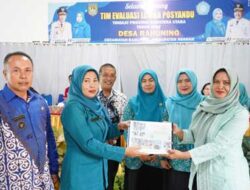 Tim Evaluasi TP-PKK Sumut Kunjungi Desa Rahuning