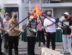 Pemusnahan Barang Bukti Perkara yang Sudah Inkrah di Kejari Lampung Utara