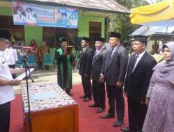 Sekdakab Pasbar Lantik Anggota Bamus Nagari Seberang Kenaikan