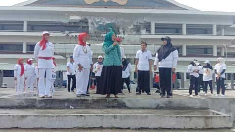 Senam-Bersama-PORPI-Pesibar Senam Bersama PORPI