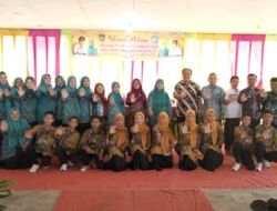 Tim Evaluasi TP PKK Provsu di Desa Lubuk Palas