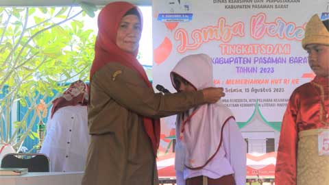 Disarpus Pasbar Adakan Lomba Bercerita Tingkat SD dan MI