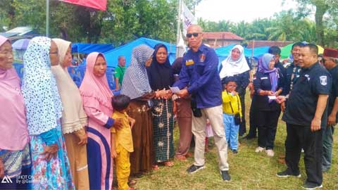 Gebyar Budaya dan Berbagi kepada Sesama Meriahkan HUT Pertama SMSI Way Kanan