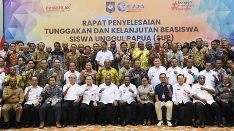 Rapat Tindak Lanjut Penyelesaian Tunggakan Beasiswa Unggul Papua dan Kepastian Pendanaan untuk Kelanjutan Beasiswa Siswa Unggul Papua