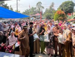 Ketua TP PKK Pasbar Serahkan Bantuan Pangan CBP di Kinali