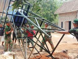 Satgas-TMMD-Kodim-0427-Way-Kanan-Adakan-Tower-Tandon-Air-di-Gunung-Katun Satgas TMMD Kodim 0427 Way Kanan Adakan Tower Tandon Air di Dusun 1 Kampung Gunung Katun, Kecamatan Baradatu