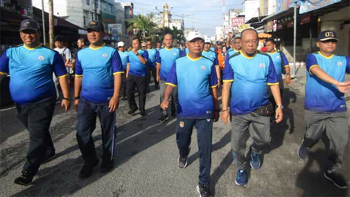 DPK Korpri Kabupaten Asahan Adakan Gerak Jalan Santai