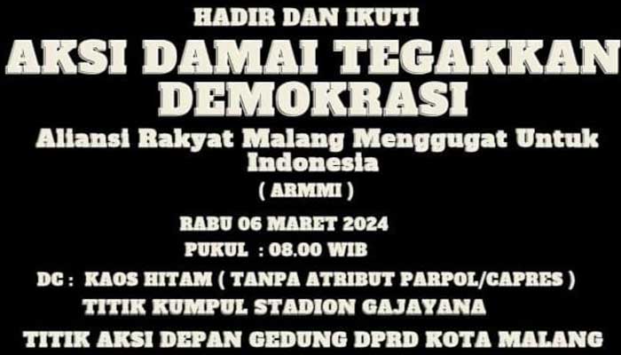 ARMMI Akan Gelar Aksi Damai di Depan Gedung DPRD Kota Malang