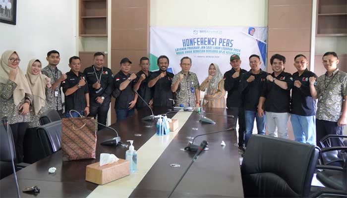 BPJS Kesehatan Cabang Kotabumi gelar konferensi pers terkait Pelayanan JKN Selama Libur Lebaran Tahun 2024