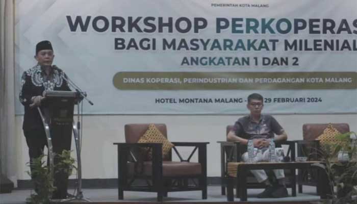 Ketua DPRD Kota Malang, I Made Riandiana, memberikan pandangan inspiratif dalam workshop perkoperasian