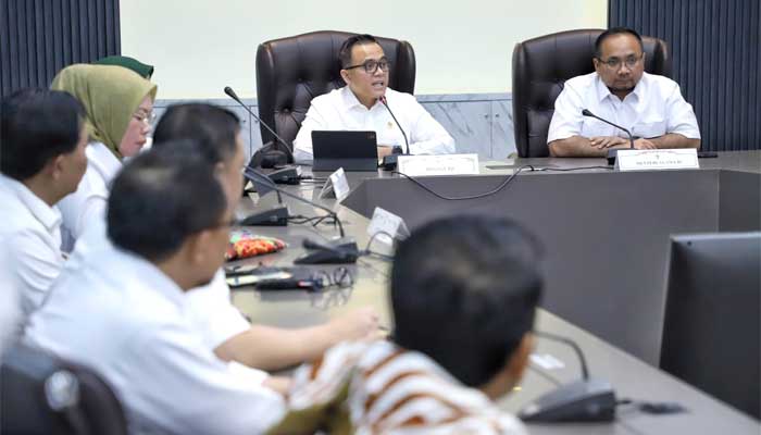 Pertemuan Abdullah Azwar Anas dengan Menteri Agama, Yaqut Cholil Qoumas