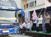 Manajemen PT Panasonic Gobel Group dan Serikat Pekerjanya yang memfasilitasi mudik gratis
