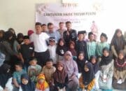 Puluhan Anak Desa Cicadas Purwakarta Antusias Ikut Giat Santunan Yatim Piatu