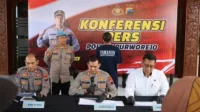 Konferensi pers Polres Purworejo terkait kasus Seorang Suami Nekat Bakar Rumah Mertua