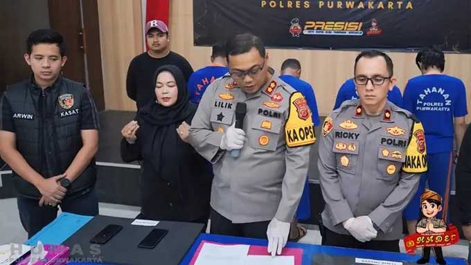 Kapolres Purwakarta dalam keterangan pers