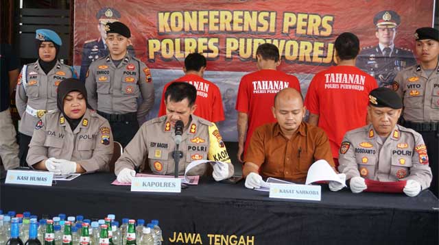 Satresnarkoba Polres Purworejo Berhasil Ungkap Peredaran Obat-Obatan Terlarang