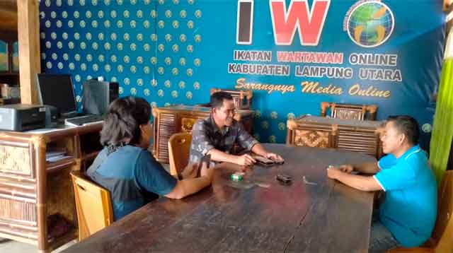 PT Bijasa Manunggal Sejati menggelar jumpa pers dengan awak media di Kantor PD IWO Kabupaten Lampung Utara