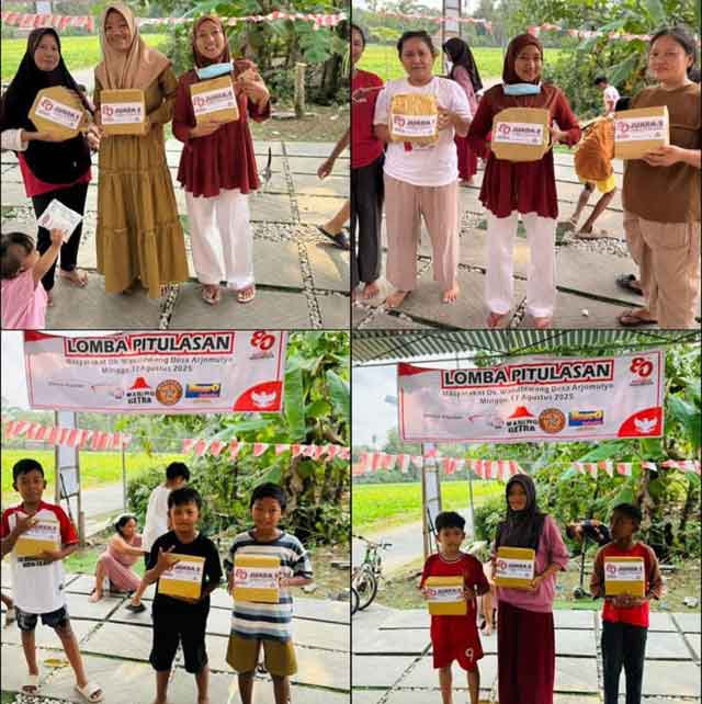 Warga Dukuh Wanatawang Kebumen Antusias Ikuti Perlombaan HUT RI