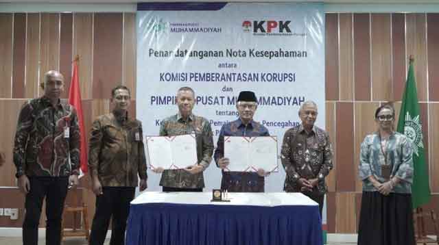 PP Muhammadiyah Teken MoU Antikorupsi di KPK