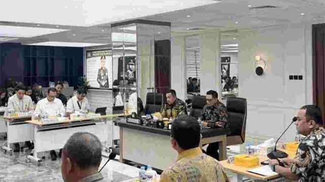 Rapat koordinasi Polri bersama Kementan, Perum Bulog, BPK, Asosiasi Pabrik Pakan Ternak dan Himbara dalam rangka memperkuat ketahanan pangan nasional melalui ekosistem pertanian jagung pakan ternak
