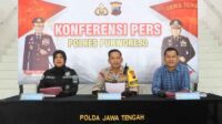 Konferensi pers Wakapolres Purworejo, Kompol Nana Edi Sugito terkait kasus pencurian dengan kekerasan di Desa Mudalrejo